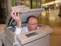 Stuck In The Photocopier Gag